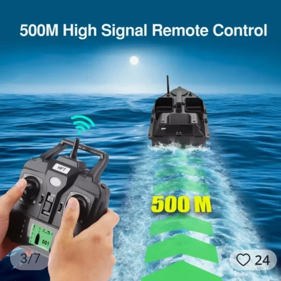 Лодки за захранка Карбонова лодка за захранка Flytec V010 с 40 точков GPS + БОНУС сак, зарядно 12V и допълнителни перки