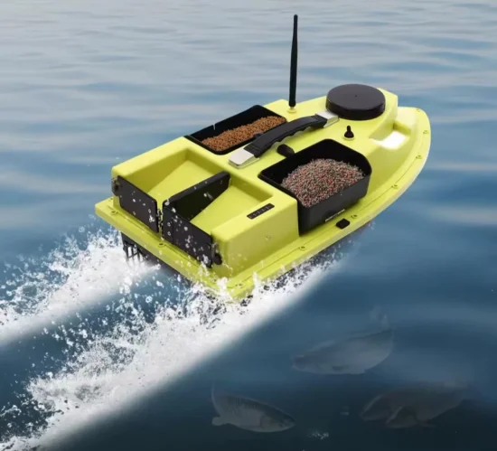 Лодки за захранка Лодка за захранка D19 с GPS 100 точки, сонар + ПОДАРЪК сак за лодка, зарядно 12V, гумен калъф за дистанционно, резервни перки